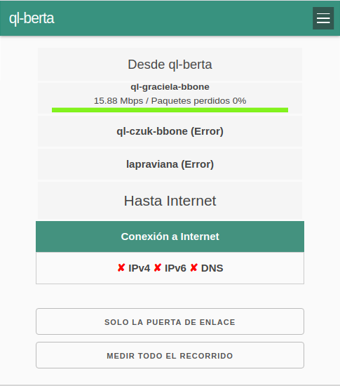 Broken path diagnostics