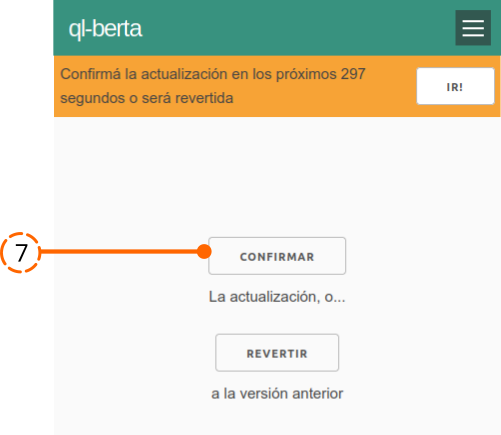 Step 7 — confirm