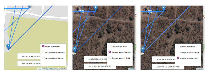 Map layer selector