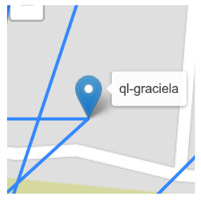 Node tooltip on the map