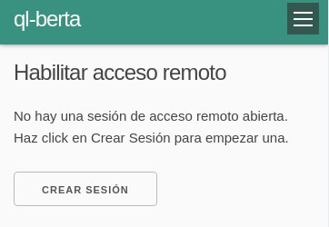 Remote support screen